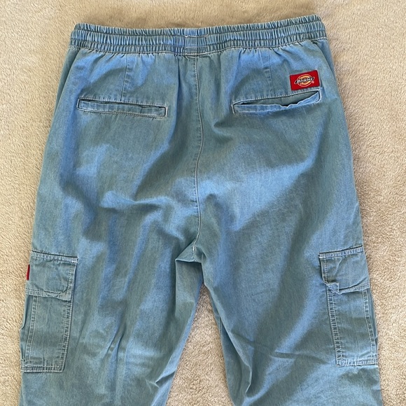 Dickies Light Denim Drawstring Cargo Pants - Picture 4 of 13